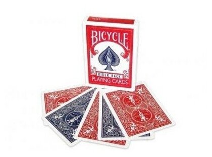 Игральные карты для фокусов Bicycle с двойной рубашкой (красная/синяя) Double Back Red/Blue