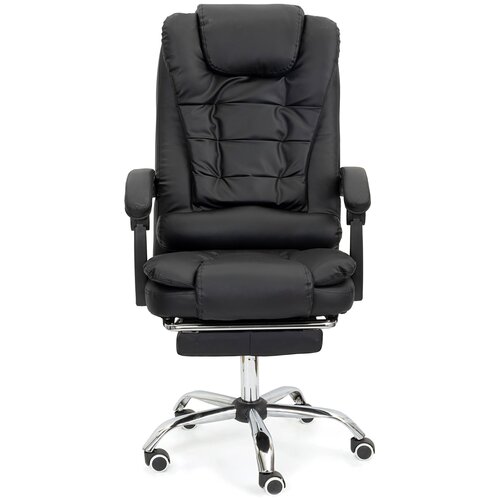 Компьютерное кресло / Офисное компьютерное кресло / Кресло / Вибромассаж / Подставка для ног / Экокожа