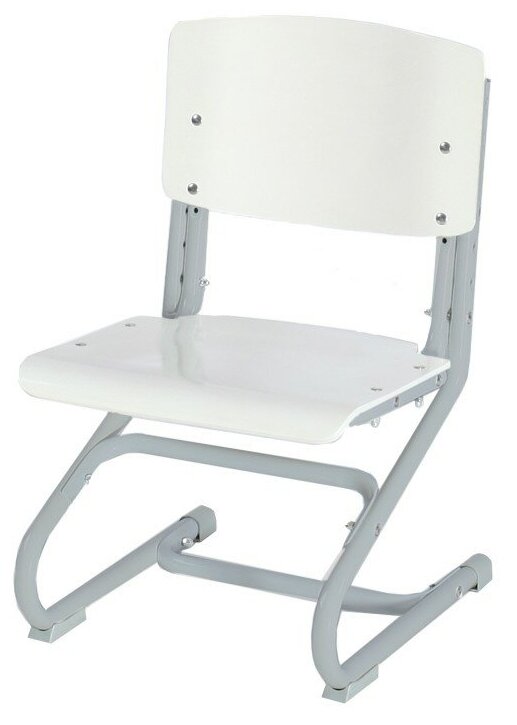 Растущий детский стул Дэми СУТ-01-01 фанера белый/серый