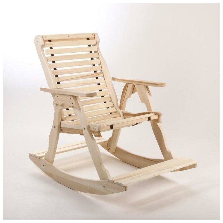Кресло-качалка на ленте, 70×130×120см, из липы, "Добропаровъ" - фотография № 5