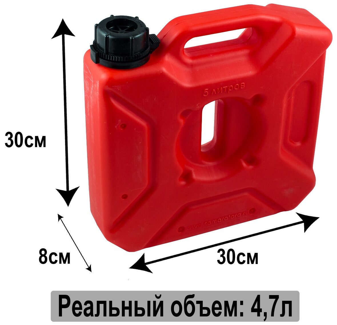 Канистра Экстрим Плюс 5 литров (1 галлон) красный - фотография № 4