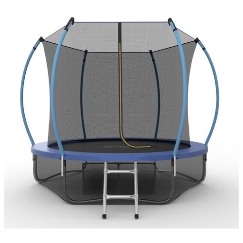 фото Батут evo jump internal 10ft (blue) + lower net с внутренней сеткой и лестницей, диаметр 10ft (синий) + нижняя сеть