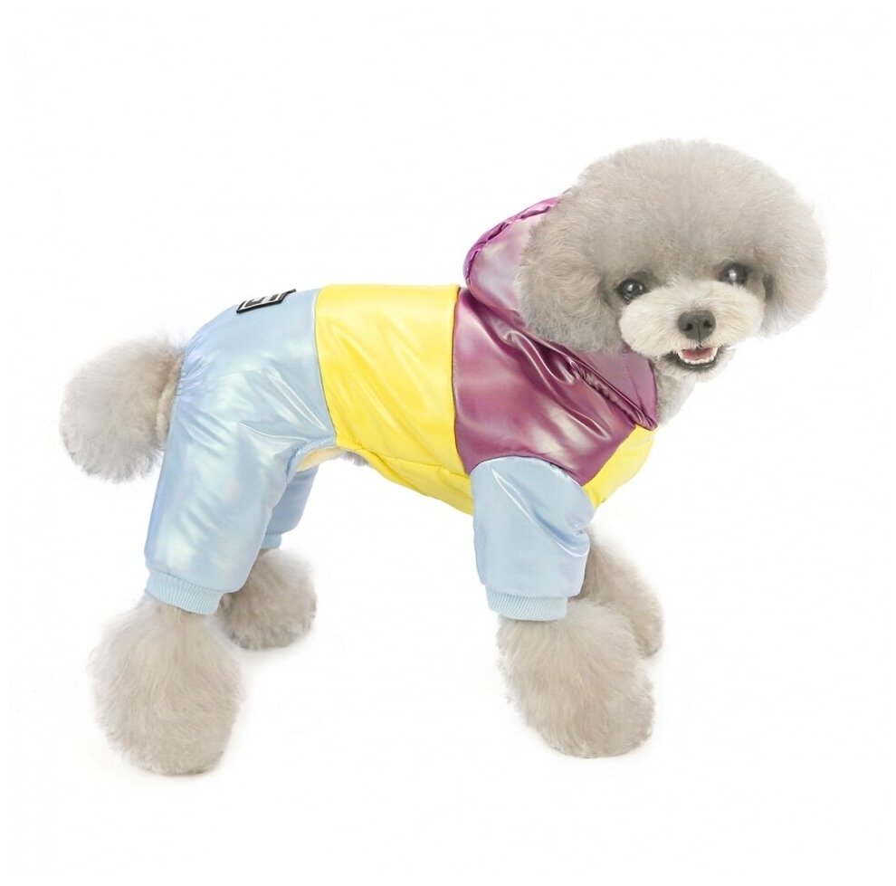 Комбинезон для собак «Color» фиолетовый (30 спина - 42 грудь - 29 шея) - фотография № 1