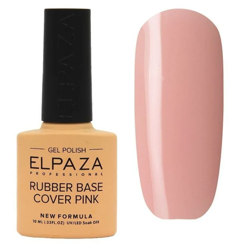 ELPAZA Базовое покрытие Rubber Base Cover Pink, 14, 10 мл