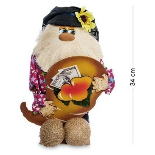 Домовой-копилка Кузя с рогом изобилия DO-055 113-40428