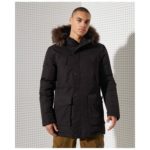 фото Парка superdry, размер 3xl, черный