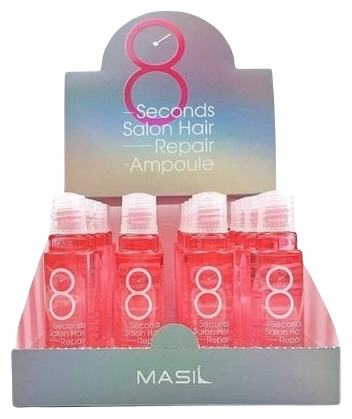 Masil Маска-филлер для восстановления волос с комплексом протеинов 8 Seconds Salon Hair Repair Ampoule, 15 мл, 20 шт, ампулы