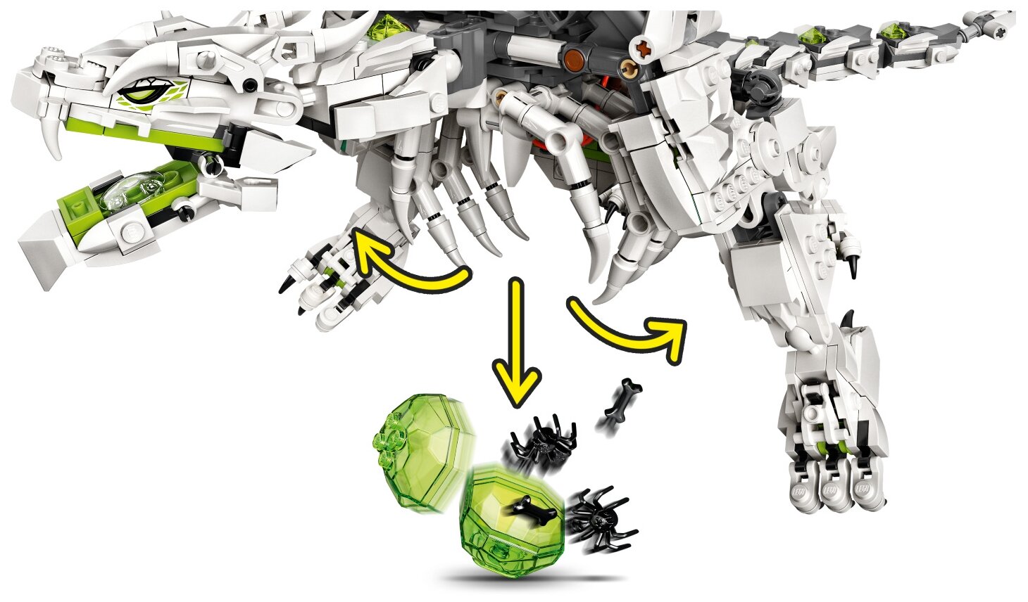 Конструктор LEGO Ninjago Дракон чародея-скелета, 1016 деталей (71721) - фото №7