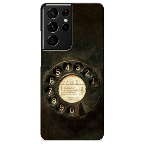 фото Пластиковый чехол "старинный телефон" на samsung galaxy s21 ultra / самсунг галакси s21 ультра case place
