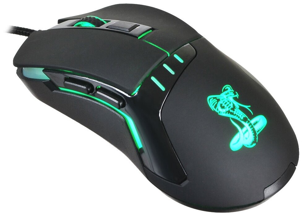 Мышь Оклик 865G Snake черныйчерный оптическая 2400dpi USB 5but