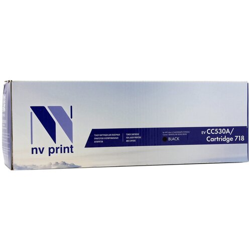 Картридж NV-Print для HP Color LaserJet CP2025/ CM2320 Black, CC530A картридж polaroid color film for i type black frame цветная кассета черные рамки