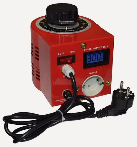 Изображение товара ЛАТР SUNTEK RED 1000ВА диапазон 0-300 Вольт