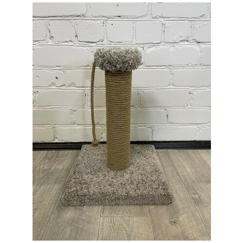 Когтеточка-столбик 52 см (ковролин + джут 8 мм)