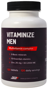 Vitaminize Men, 250 мл, 150 г, 120 шт.