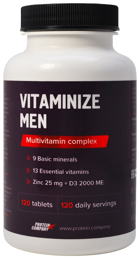 Vitaminize Men, 250 мл, 150 г, 120 шт.