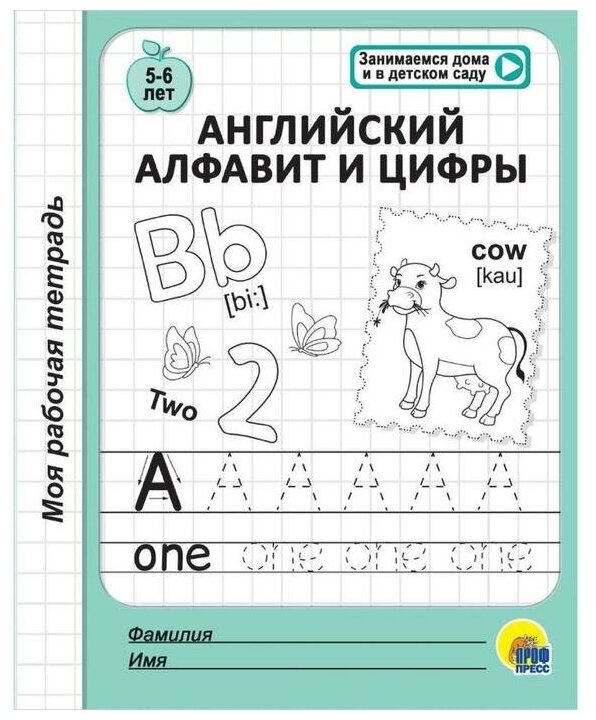 Английский алфавит и цифры. 5-6 лет — Учебные пособия для детей ...