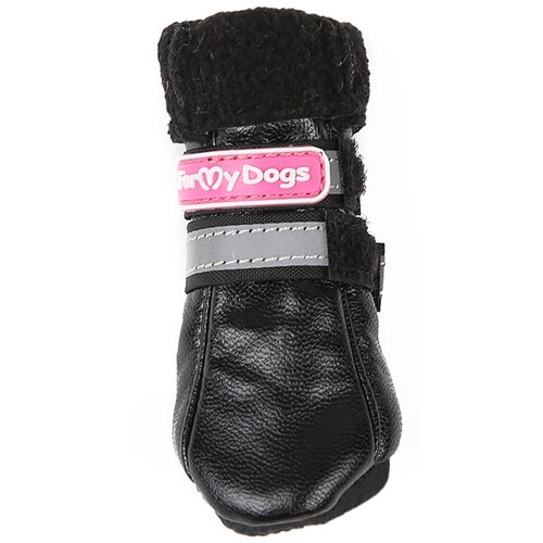 фото For my dogs сапоги для собак кожаные на флисе зимние черные fmd618-2017 bl (0) formydogs