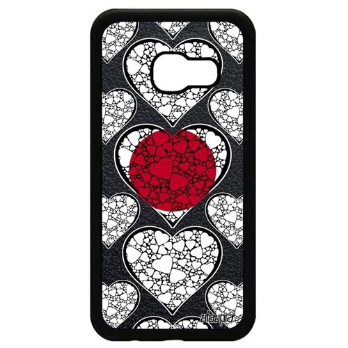 фото Ударопрочный чехол для мобильного // galaxy a3 2017 // "флаг японии с сердцем" дизайн государственный, utaupia, цветной