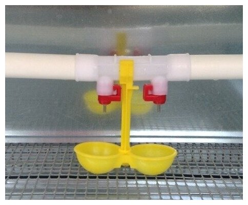 Ниппельные поилки (5шт) +кормушка под банку 2шт +комплектующие для птицы брудера кур цыплят бройлеров курей перепелов курочек автопоилка для курятника - фотография № 3