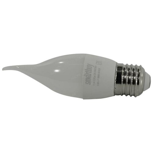 Светодиодная (LED) Свеча на ветру матовая Лампа Smartbuy-C37-9_5W/6000/E27 (SBL-C37Can-9_5-60K-E27)