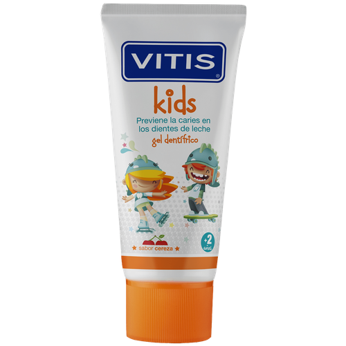 Паста-гель зубная Vitis/Витис Kids 2+ вкус вишня 50мл