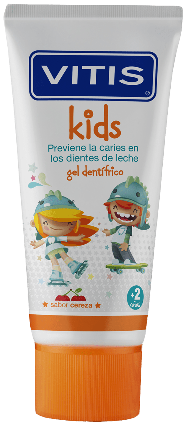 Паста-гель зубная Vitis Kids 2+ вкус вишня 50 мл DENTAID S.L. - фото №1