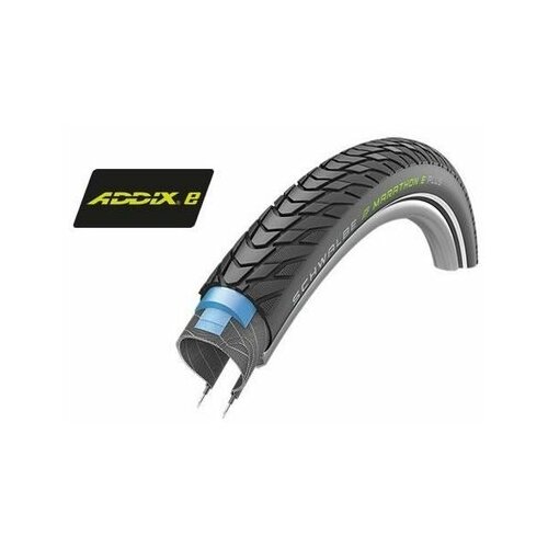 фото Велопокрышка schwalbe marathon e-plus, 28x2.00 (50-622), smart dualguard, twinskin, hs498, addix e, 11159055