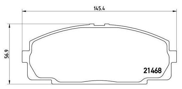 Передние TRIALLI PF 4339 для Toyota Hiace (4 шт.)