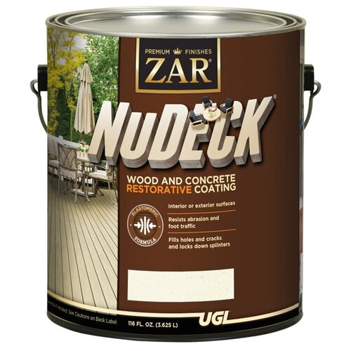 Краска Zar NuDECK Wood and Concrete Restorative Coating противоскользящая для пола (175 Medium Tint Base,gal (US) 3,78 л.)