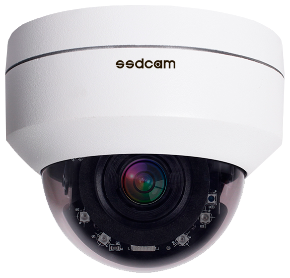 IP камера SSDCAM IP-795PS (2,8-12мм) 5Мп - уличная купольная - поворотная PTZ - антивандальная - ИК подсветка до 45м - матрица Sony STARVIS