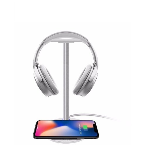 Подставка под наушники, беспроводное зарядное устройство.