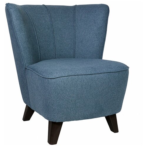 фото Кресло даллас на ножках синее, delicatex