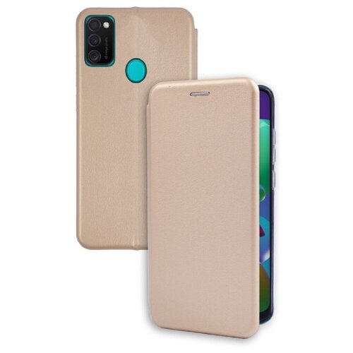 фото Чехол- книжка для samsung galaxy m21 / m30s золотой full cover