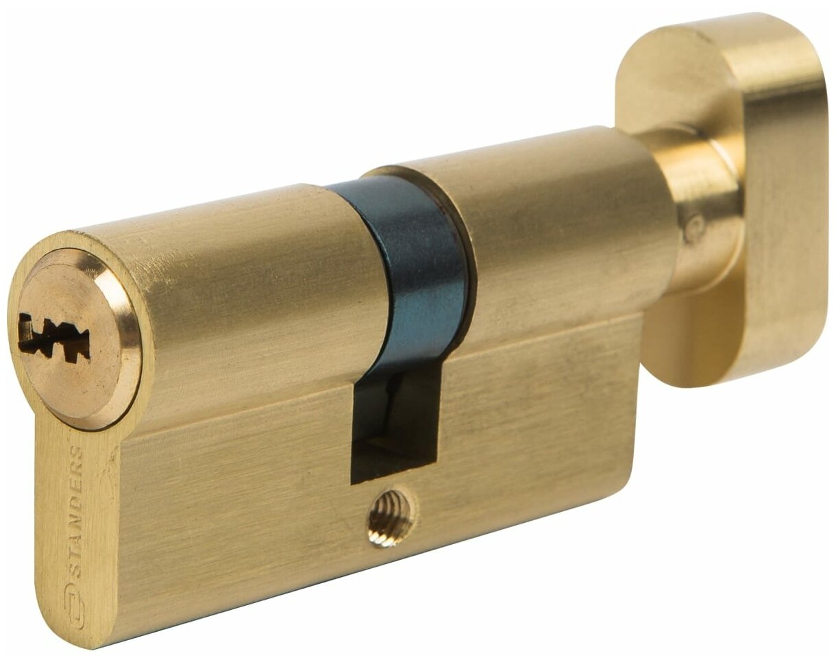 Цилиндр Standers TTBL1-3030NB 30x30 мм ключ/вертушка цвет латунь