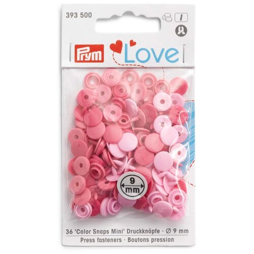 Кнопки Color Snaps Mini PrymLove, розовый цв, 36шт Prym