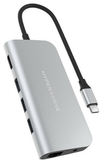 USB Хаб HyperDrive POWER 9 in 1 Hub для USB- C iPad/MacBook Pro/MacBook Air