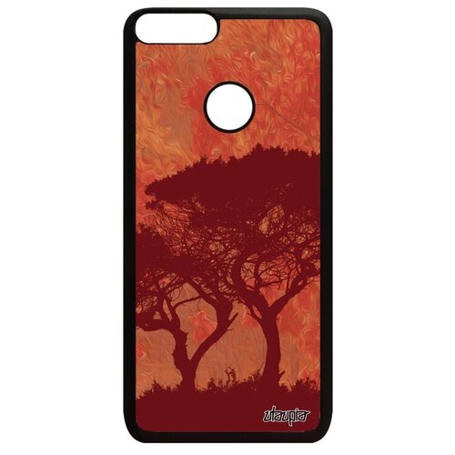 фото Защитный чехол для мобильного // huawei p smart 2018 // "гренадил" саванна африка, utaupia, розовый