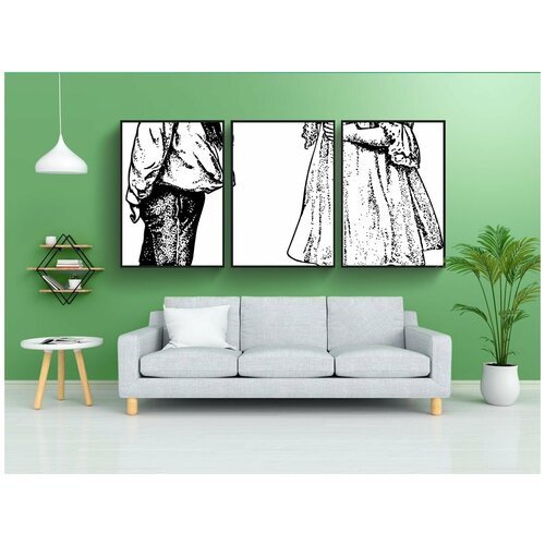 фото Набор модулных постеров для интерьера "дети, кашель, грипп" 60x90 см. в тубусе, без рамки lotsprints