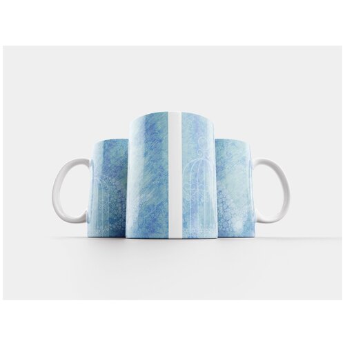 фото Кружка "задний план, клетка, птица" 320 мл lotsprints