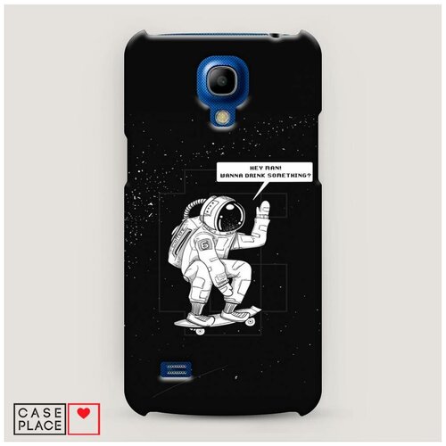 фото Чехол пластиковый samsung galaxy s4 mini скейтер в космосе case place