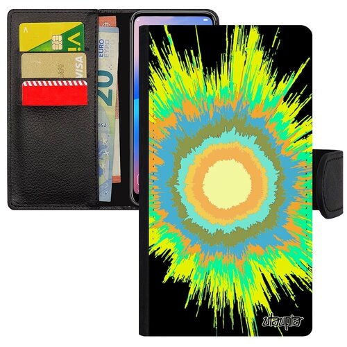 фото Стильный чехол книжка на смартфон // apple iphone xr // "большой взрыв" поток галактика, utaupia, цветной