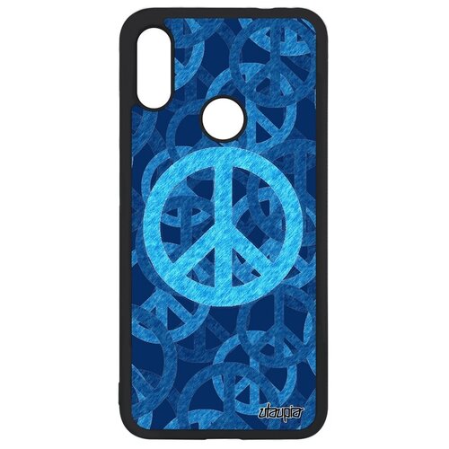 фото Новый чехол на телефон // xiaomi redmi note 7 // "peace and love" дизайн стрит-арт, utaupia, голубой