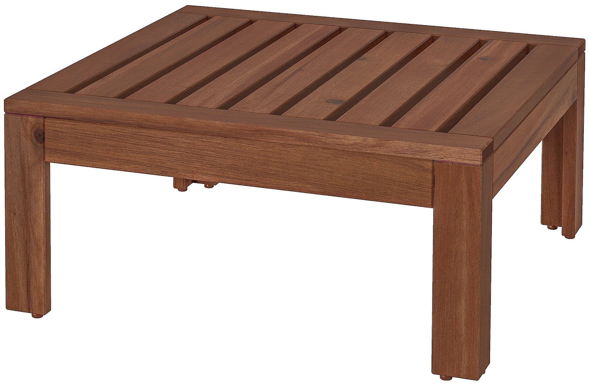 ÄPPLARÖ эпларо стол/табурет секция, садовый 63x63 см коричневая морилка - фотография № 1