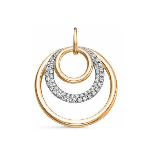 фото Подвеска из золота с фианитами яхонт ювелирный арт. 241692