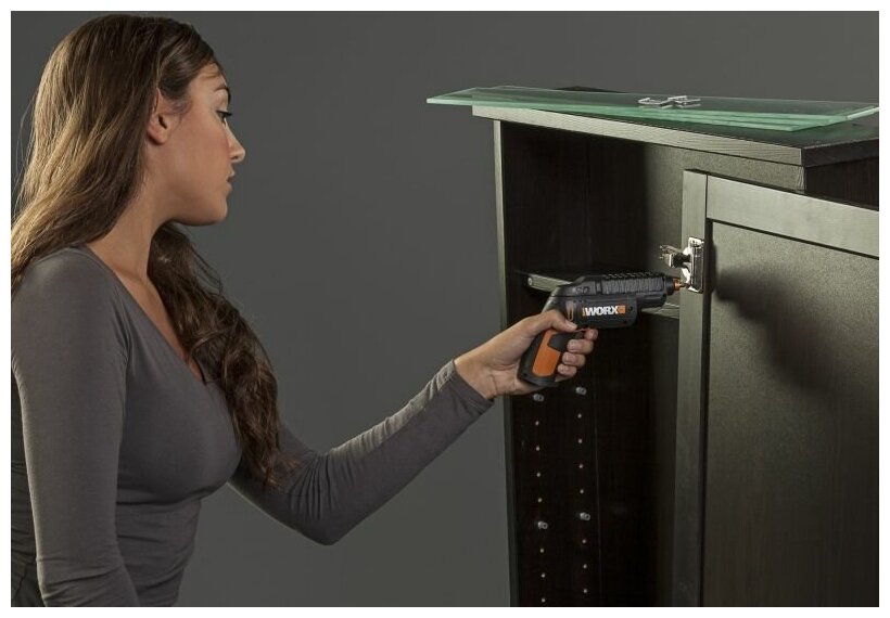 WORX Отвертка аккумуляторная WX254.4 SD Slide Driver, 4 В - фотография № 4