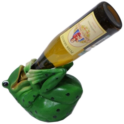 фото Подставка для вина лягушка лежит на спине drivemotion