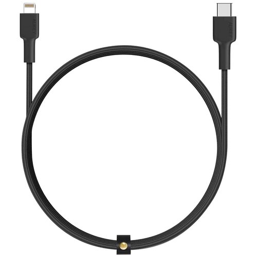 Кабель для iPod, iPhone, iPad Aukey Braided Nylon (CB-CL1) USB-C to Lightning 1.2m (Black) кабель choetech nylon braided cable mfi usb c to lightning 1 2 м цвет темно серый ip0039