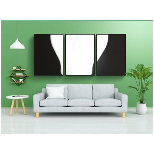 фото Набор модулных постеров для интерьера "лампочка, белый, тело света" 60x90 см. в тубусе, без рамки lotsprints