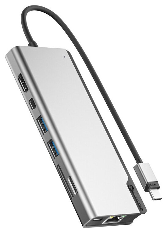 Адаптер Alogic Ultra Series USB-C Dock plus Gen 2 PD 100W серый космос
