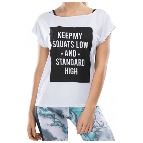 фото Женская спортивная футболка intense fa-wt-0103, белый fifty